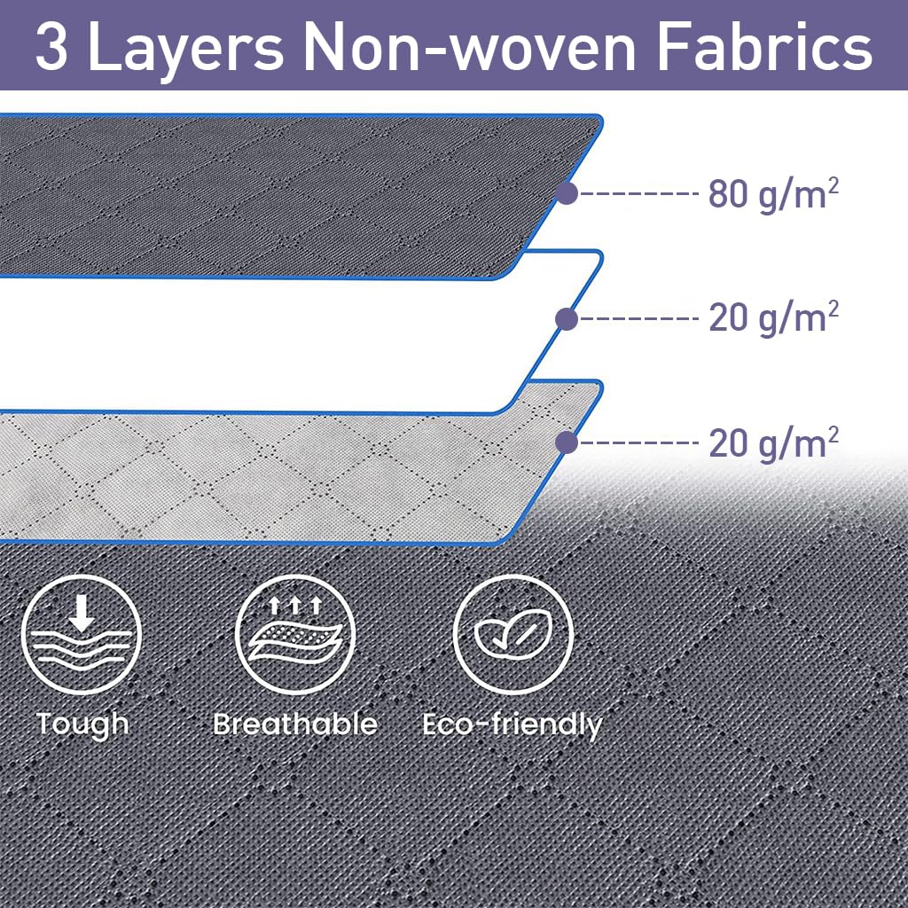 HASTHIP 3 Packs Large Storage Bags, Clothes Storage Bins Foldable Closet Organizers Storage Containers with Lids and Handle for Clothing, Blanket, Comforters, Bed Sheets, Pillows