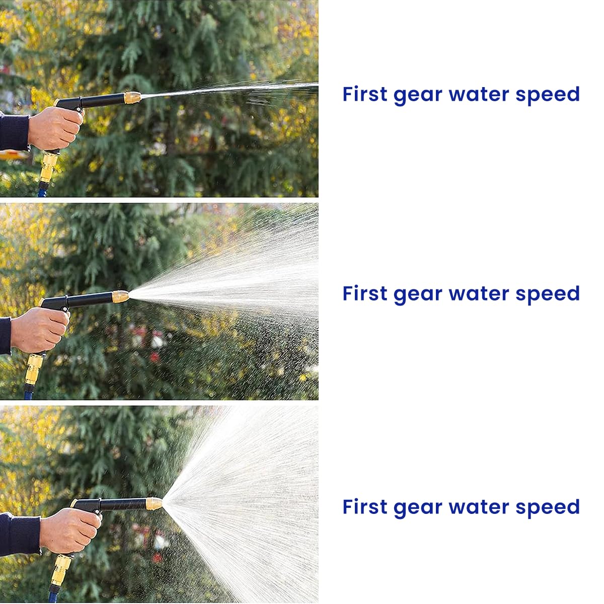 HASTHIP 15m Garden Hose for Watering, Washing Cars and Clean with Heavy Duty Brass Quick Connectors, Expandable TPE Garden Hose, Wear Resistance Garden Pipe