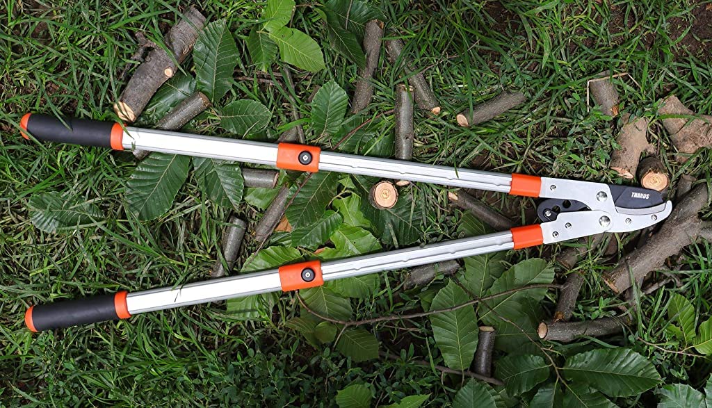 HASTHIP Branch Cutter for Tree with 28-40'' Telescopic Handle and Compound Action, Professional Heavy Duty Bypass Lopper, SK5 Steel Blade Tree Trimmer, 2 inch Clean Cut Capacity