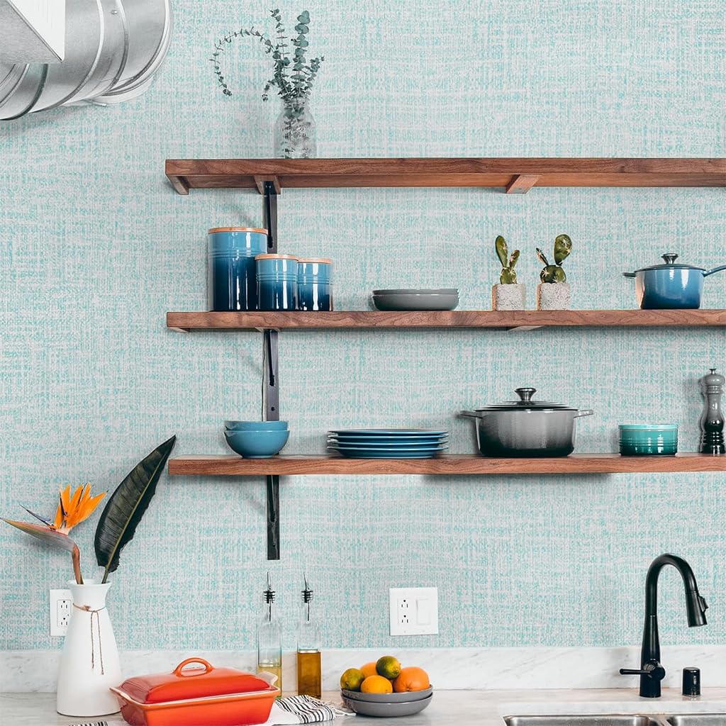 HASTHIP Self Adhesive Waterproof Wallpaper, 2.5mm Thick Premium XPE Material, 50cm x 280cm Cuttable Noise Reduction Wall Protector for Home Improvement, Table Top, Furniture, Almirah Doors (Grey)