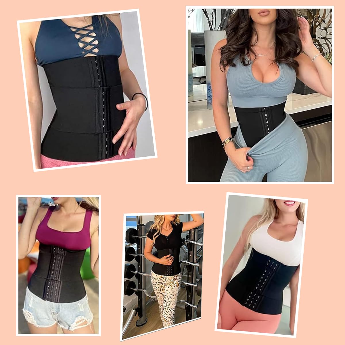 PALAY Waist Trainer for Women Waist Cincher Shapewear for Women Tummy Control Workout Body Shaper Adjustable Workout Girdle, XL