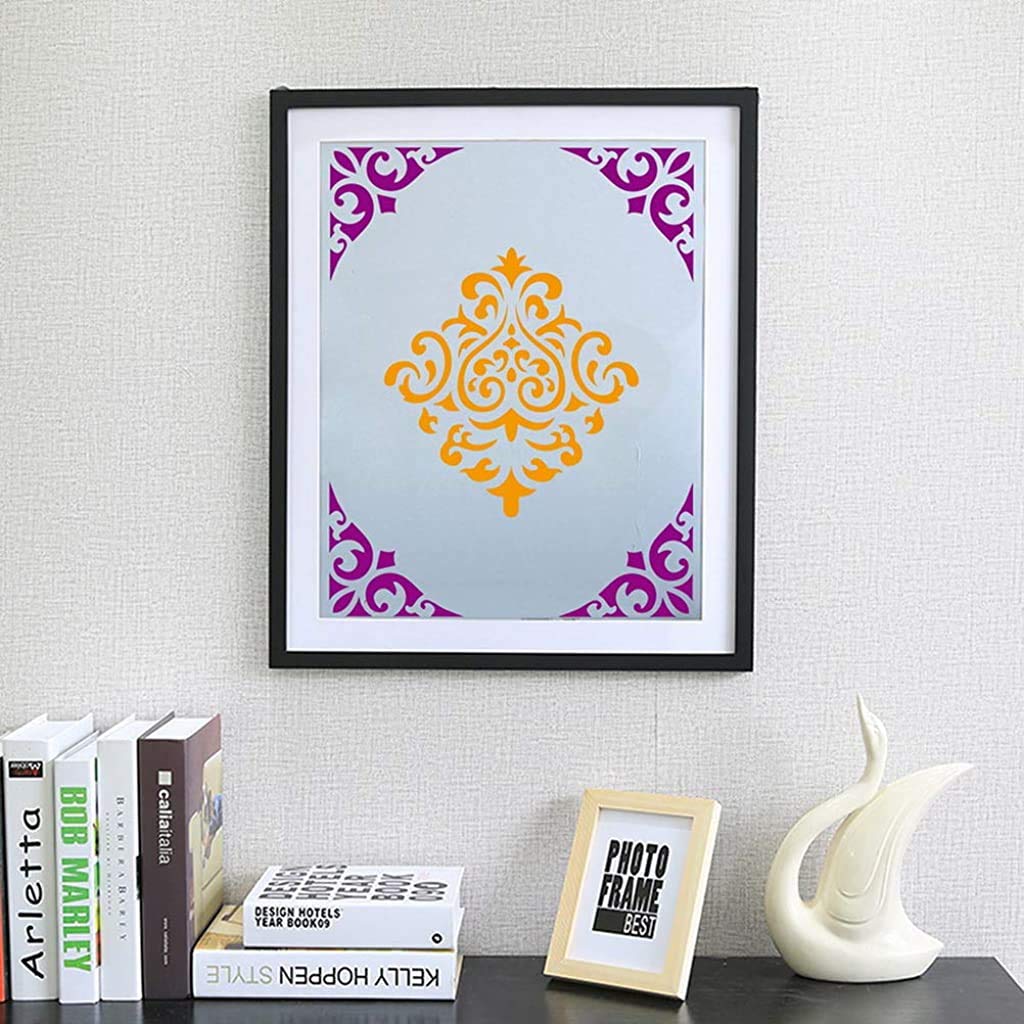 PATPAT 16 Pcs Stencil Border , Reusable Painting Template for Home Decor, Crafting, DIY Albums and Printing,Art Scrapbook, Cake, Wall, Tile, Fabric