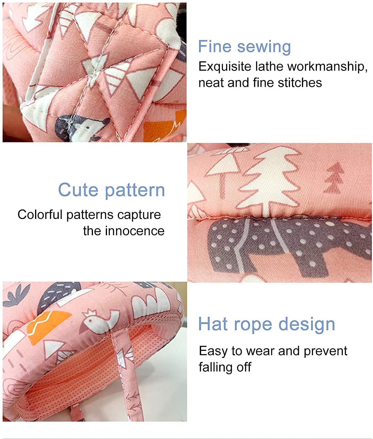 SNOWIE SOFT Baby Head Protector, Adjustable Size Baby Learn to Walk Or Run Soft Safety Helmet, Infant Anti-Fall Anti-Collision,for Baby Months~5 Years Old (Multi-Colou 5)