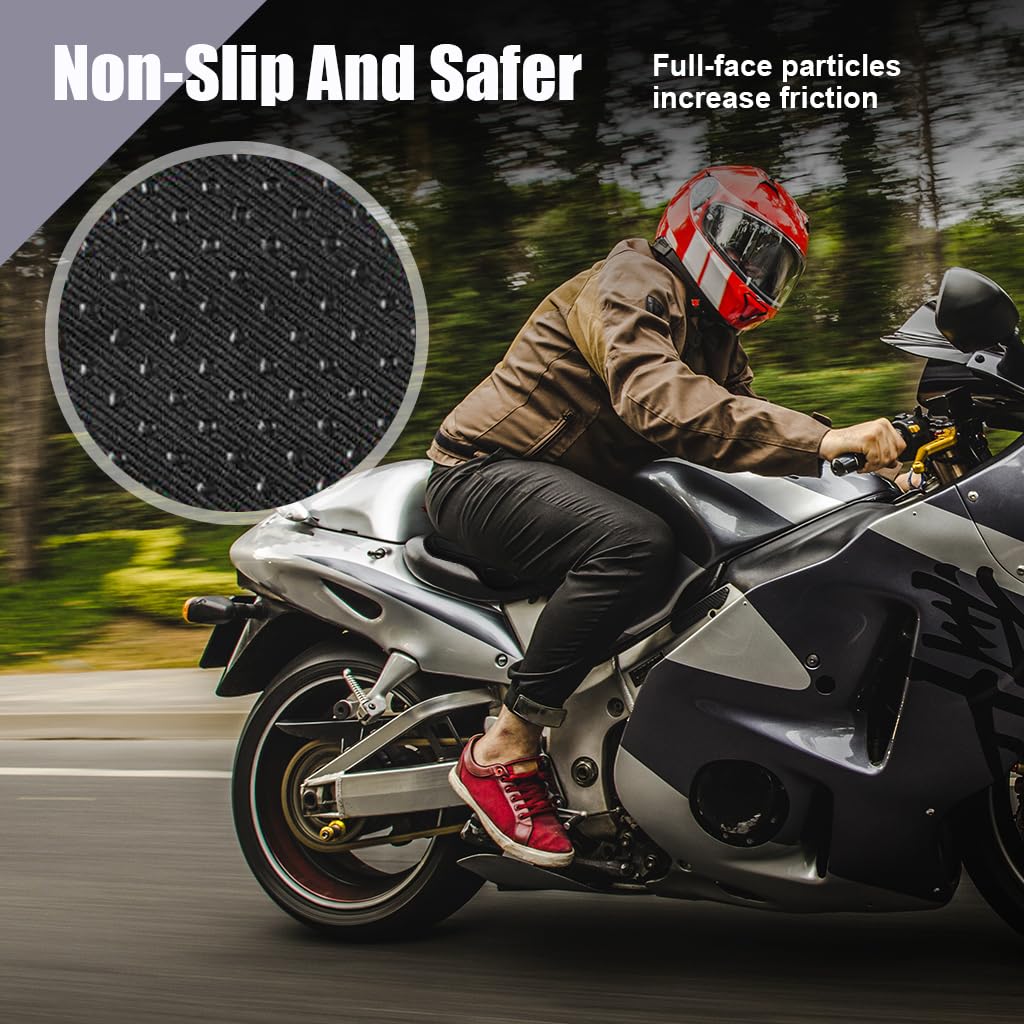 STHIRA Motorcycle Seat Cushion Breathable Motorcycle Seat Cover Motorcycle Seat Pad Universal Motorcycle Seat Cushion 3D Shock Absorption Seat Cushion Detachable Motorcycle Seat Pad