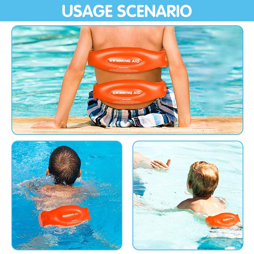 Proberos Pool Float for Adult, Swim Float Belt Inflatable PVC Swim Aid 35 Inches Swimming Float Waistbelt Quick Release Swimming Float, Great for Pool Swimming or Training (S)