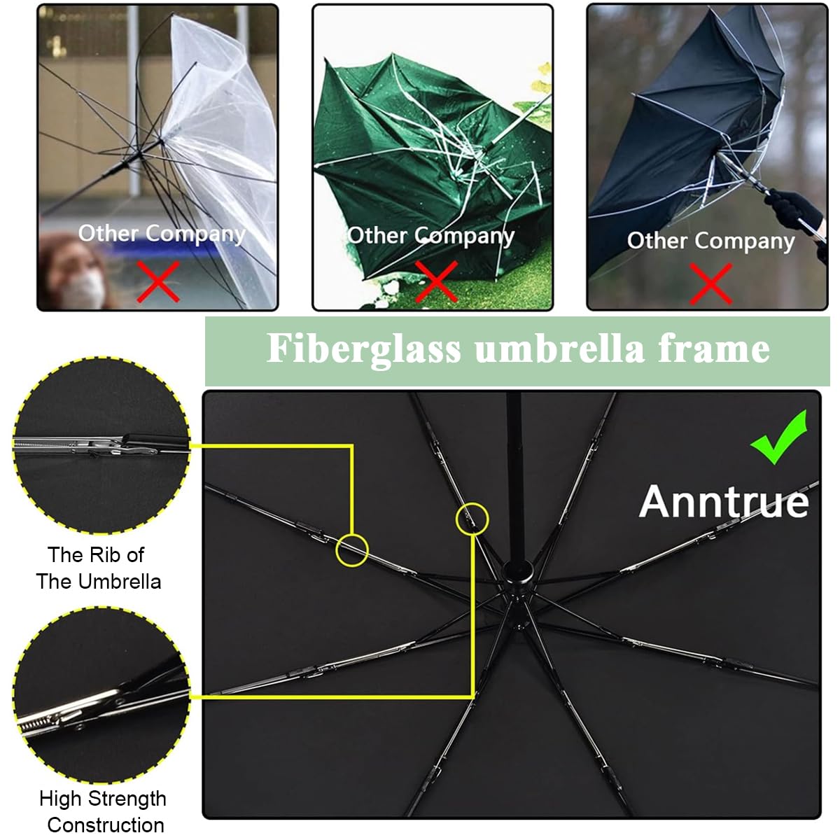 PALAY Automatic Folding Umbrella for Women Rain & Sun Proof, UV Umbrella with 8 Strong Fiber Ribs, Gradient Modern Style Umbrella for Travel, UPF 50 + Auto Open Umbrella for Sun Protection