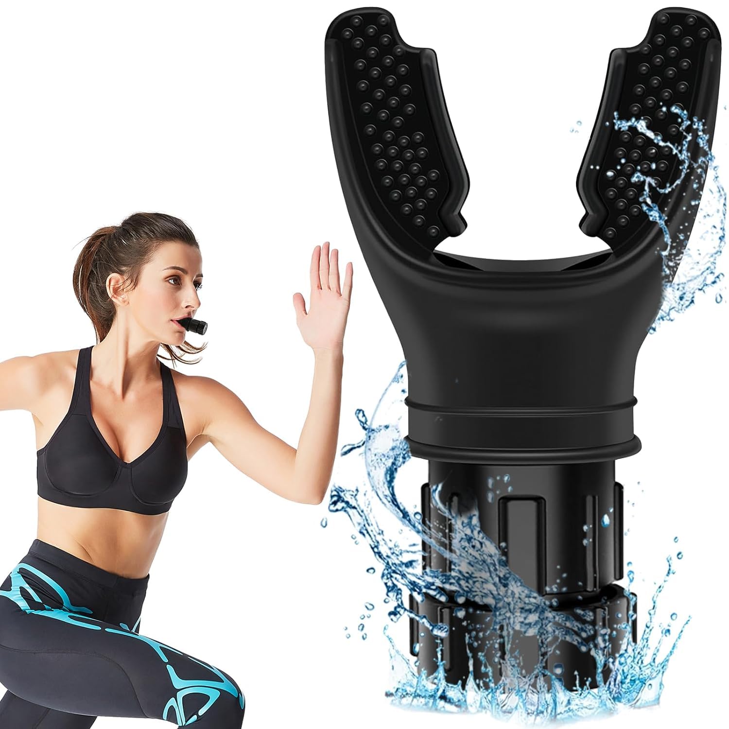 Proberos Breathing Trainer, Portable Muscle Trainer, Exercise Trainer with Resistance Adjustable, Easy to Clean and Use, Improve Strength and Endurance