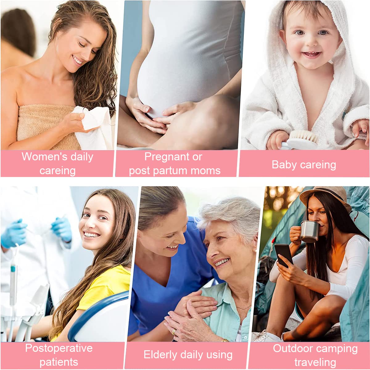 HANNEA Electric Travel Bidet Portable Bidet,Bidet Spray for Toilet,Rinse Pressure Switchable,180 ° Angle Adjustable,Travel Bidet for Feminine Care,Postpartum Essentials,Hemmoroid Treatment,