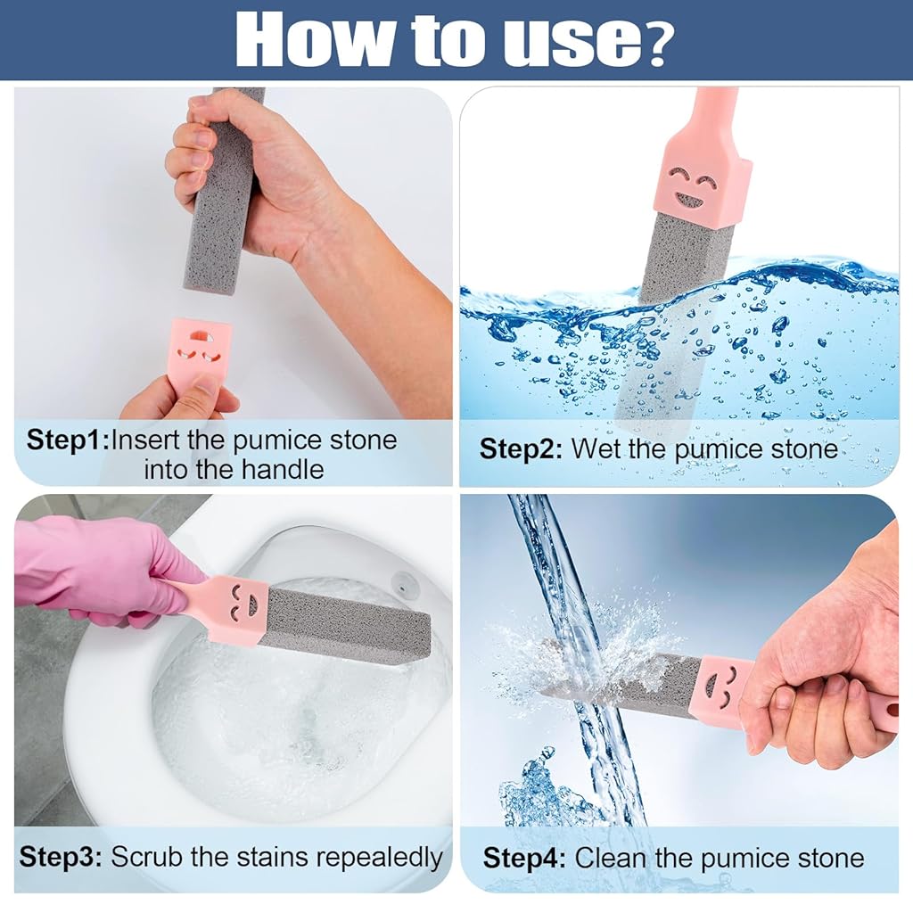 HASTHIP® 8 Packs Pumice Stone for Cleaning