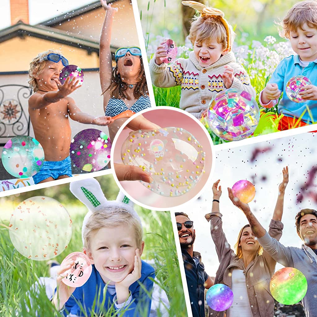 PATPAT Nano Tape Balloon DIY Kit Fun Tape, Supplies Kit with 1 Roll Nano Tape, Mini Color Beads, Sticker, Straw, Tape Bubble Kit for Birthday, Party and Wedding Supplies, Nanotech Tape Gift for Kids