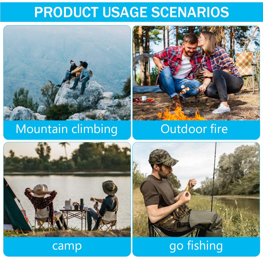 Proberos Survival Card 18-in-1 Fishhook Card Silver Stainless Steel Multifunctioal Fishhook Card Tool Fishing Tool Outdoor Camping Fishhook Card Tactical Utility Emergency Hiking Tool