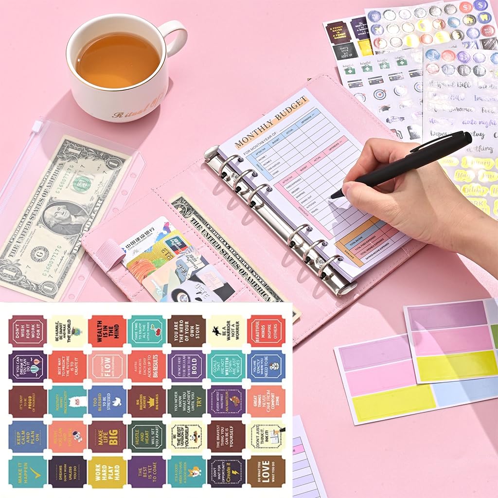 HASTHIP 8 Sheets Label Planner Stickers - Colorful Yearly Monthly Set for Planners, Journals, and Calendars - 412Pcs Stickers - Great Value Pack for Educators, Homeschoolers, and Students