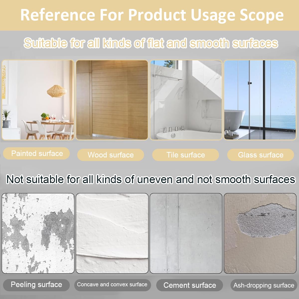 HASTHIP 6Pcs 3D Wall Stickers 27.5 Inches Square Beige Wooden Texture Wall Stickers Self-adhesive Wall Stickers for Home Decor Decorative Background Wall Stickers for Bedroom, Living Room