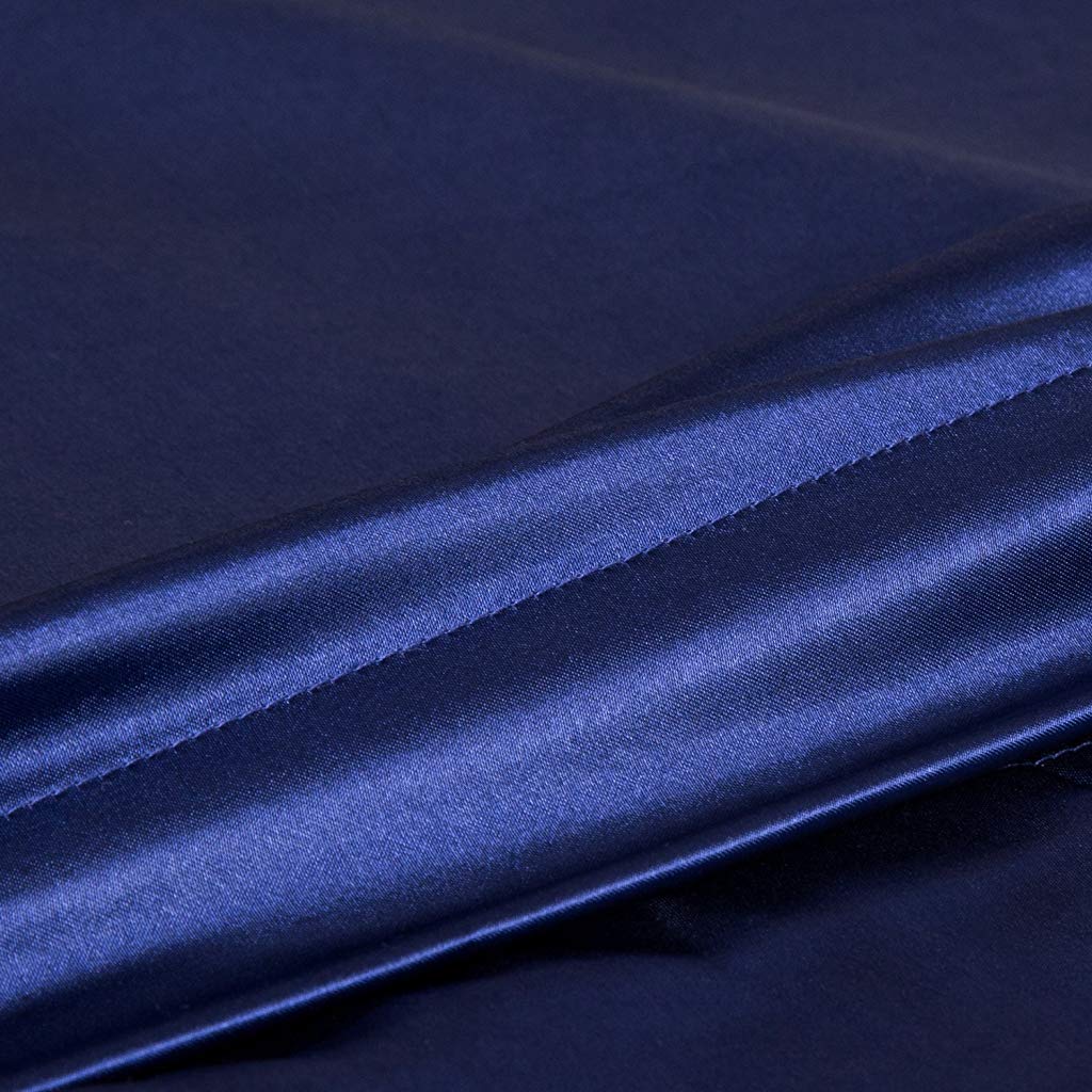 Supvox Pillowcase Set Satin Pillowcases for Hair and Skin, Pack of 2 Pillow Cover Standard Size (Blue 20*30inch)