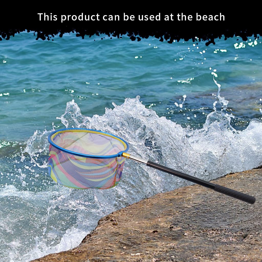 Proberos Fishing Net with Telescoping Pole Handle, Fishing Net Freshwater, Extend to 26-68 Inches, Fishing Accessories Butterfly Catching Releasing Nets for Kids Men Women Outdoor Garden Exploration