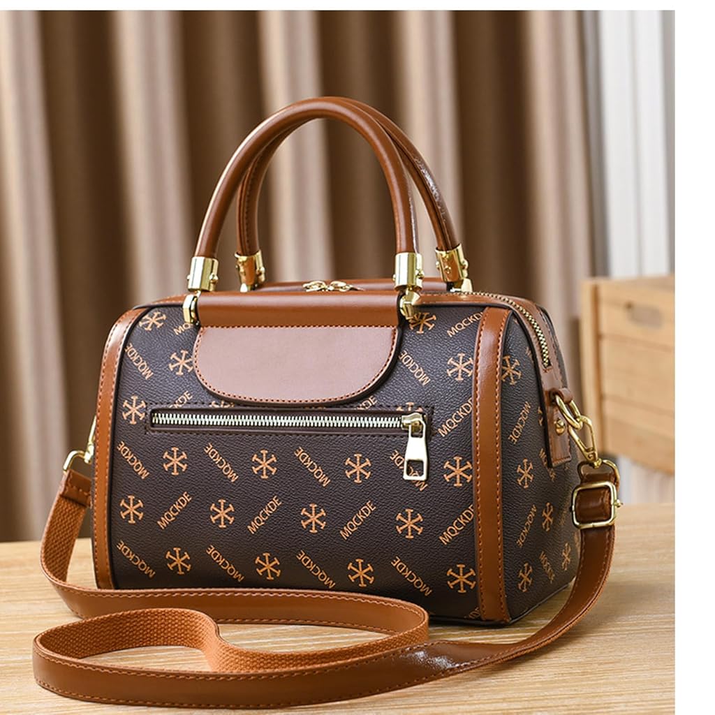 PALAY Handbag for Women Fashion Vintage Print Hand Bag with Shoulder Strap Evening Bag Shoulder Bag Crossbody Bag Casual Handbag Mother's Day Gift Christmas Gift for Sisters, 25x14x18cm