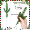 HASTHIP 30pcs Realistic Pine Branches for Christmas Decoration 10inches Pin Needle Branches Home Decor DIY Christmas Realistic Green Decoration for Vase, Table Setting, Garland Wreath HASTHIP 30pcs Realistic Pine Branches for Christmas Decoration 10inches Pin Needle Branches Home Decor DIY Christmas Realistic Green Decoration for Vase, Table Setting, Garland Wreath