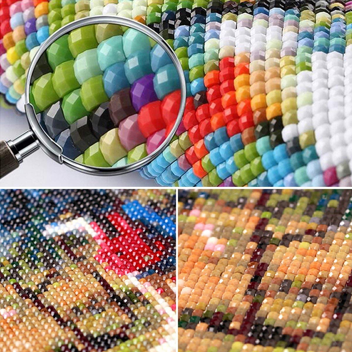 HASTHIP 5D Diamond Painting Kit, Diamond Painting Kit for Adults, Witches in Halloween, Suitable for Beginners to Complete Wall Decoration, Decompression Crafts. Canvas