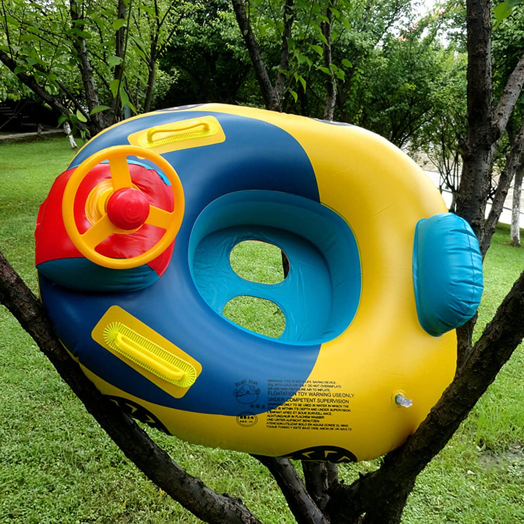 Proberos Swimming Tube for Kids Under 15kg, Baby Swimming Tube, Inflatable Thinken PVC Float Seat Toy for Swimming Pool, Safe Anti-flip Over Pool Float Seat