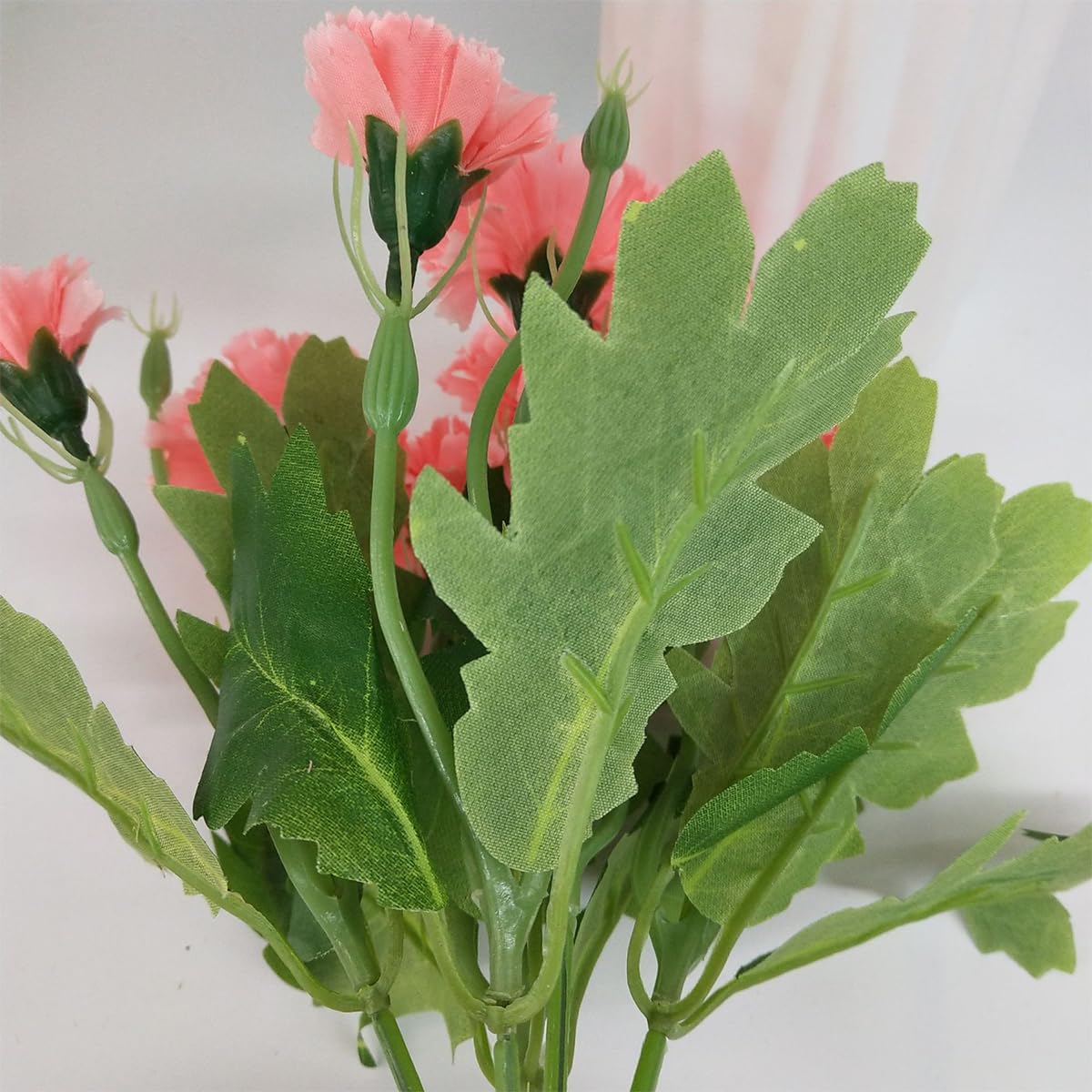 HASTHIP Artificial Decorative Carnation Flower Bunches, Simulation Carnation Flower for Home Decor, Room Decorations, Living Room Table, Diwali Decoration Plants Festival Decoration