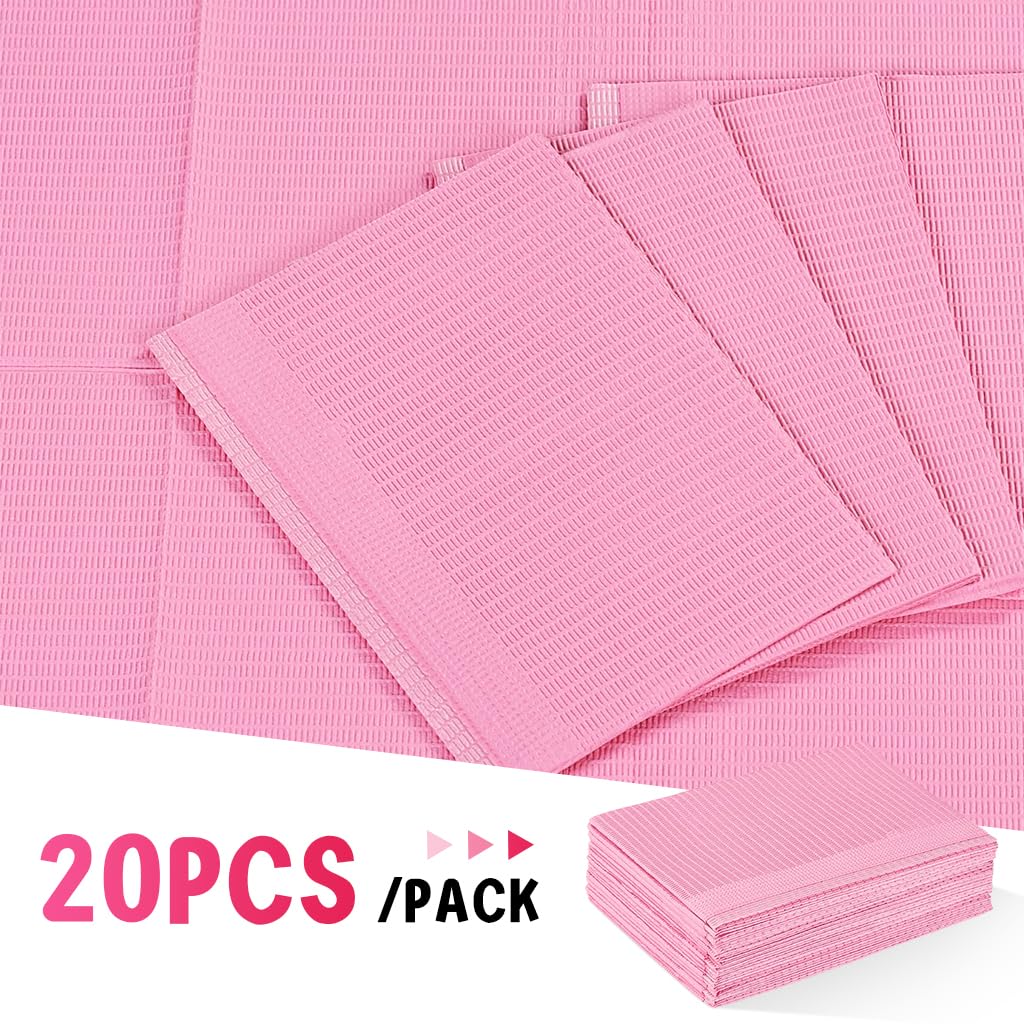 MAYCREATE 20 Sheet Nail Art Sheets Disposable Nail Table Pads Lint-free Wipes Tattoo Table Covers Disposable Barrier Sheets for Work Surface, Table, 45.7x32.4cm