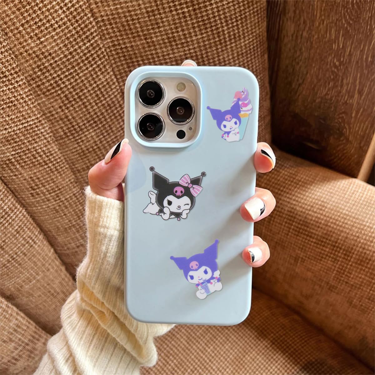 HASTHIP Kuromi Sticker Gift Set - 100Pcs Kuromi & Melody Stickers, Cute Stickers Decals Assorteds Kawaii Sticker Gifts for Kids Teens Girls Adults, Ideal DIY Decor & Gift For Sanrio Fans