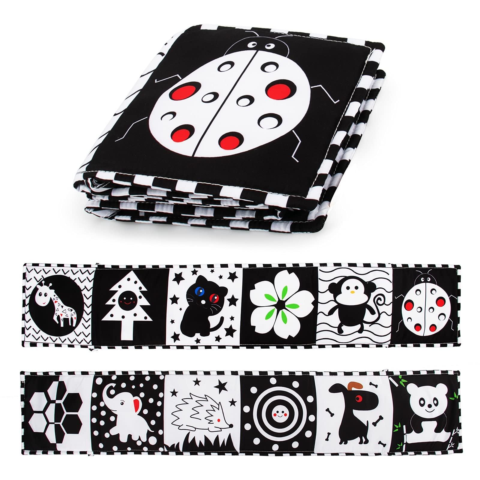 SNOWIE SOFT Baby Cloth Book (Black)