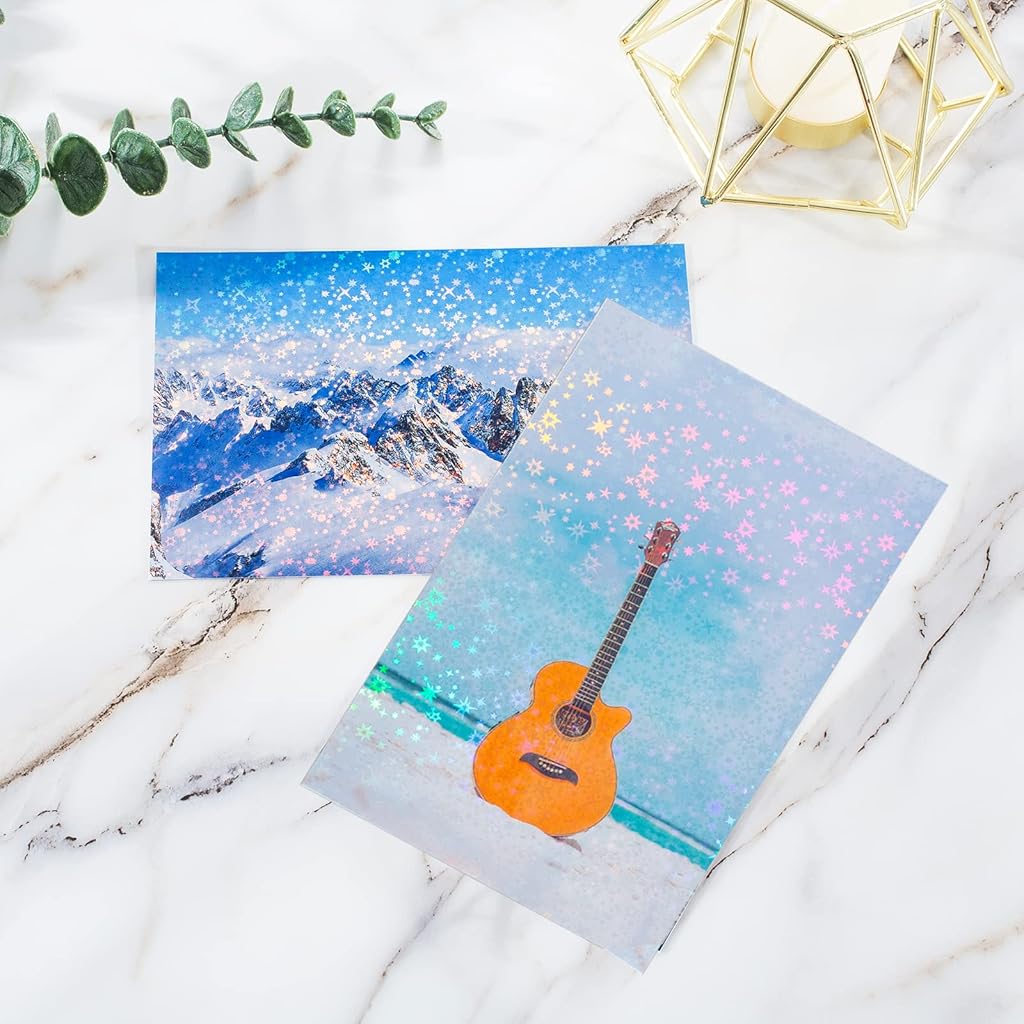 OFIFO® 24 Sheets Vinyl Printable Sticker Paper A4 Size (8.25
