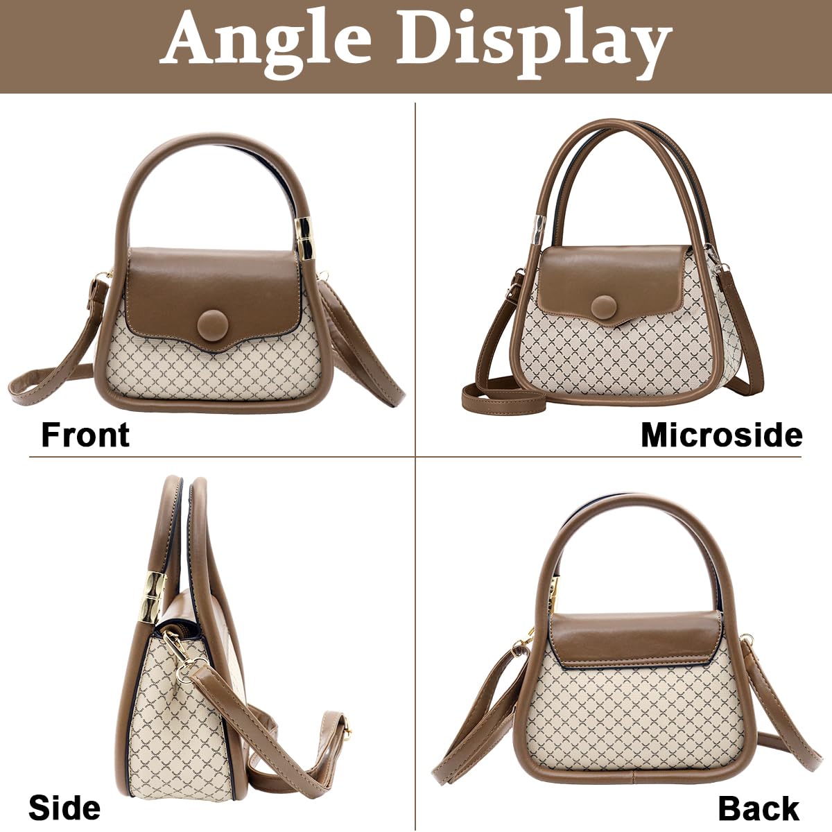 PALAY Fashion Women Handbag Crossbody Bag PU Print Small Sling Bag Bag with Adjustable Shoulder Belt Christmas Gift