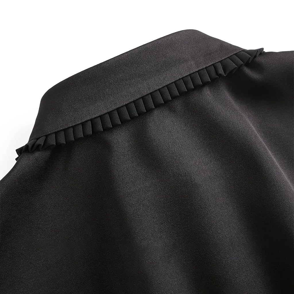 PALAY Women Fake Collar for Shirt Button Up Black Shirt Collar for Dress Blouse Women Fake Collar Black Shirt Collar for Tops