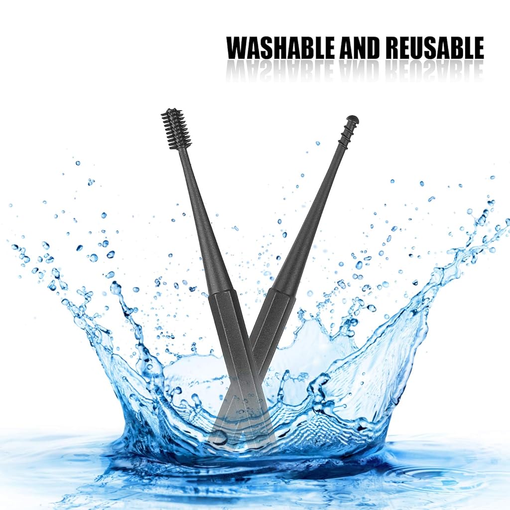 MAYCREATE 10PCS Ear Wax Cleaner Stainless Steel Ear Wax Remover Tool Kit Grade Stainless Steel Ear Pick Tools for Adults and Kids Ears Cleaning(Batteries Included)