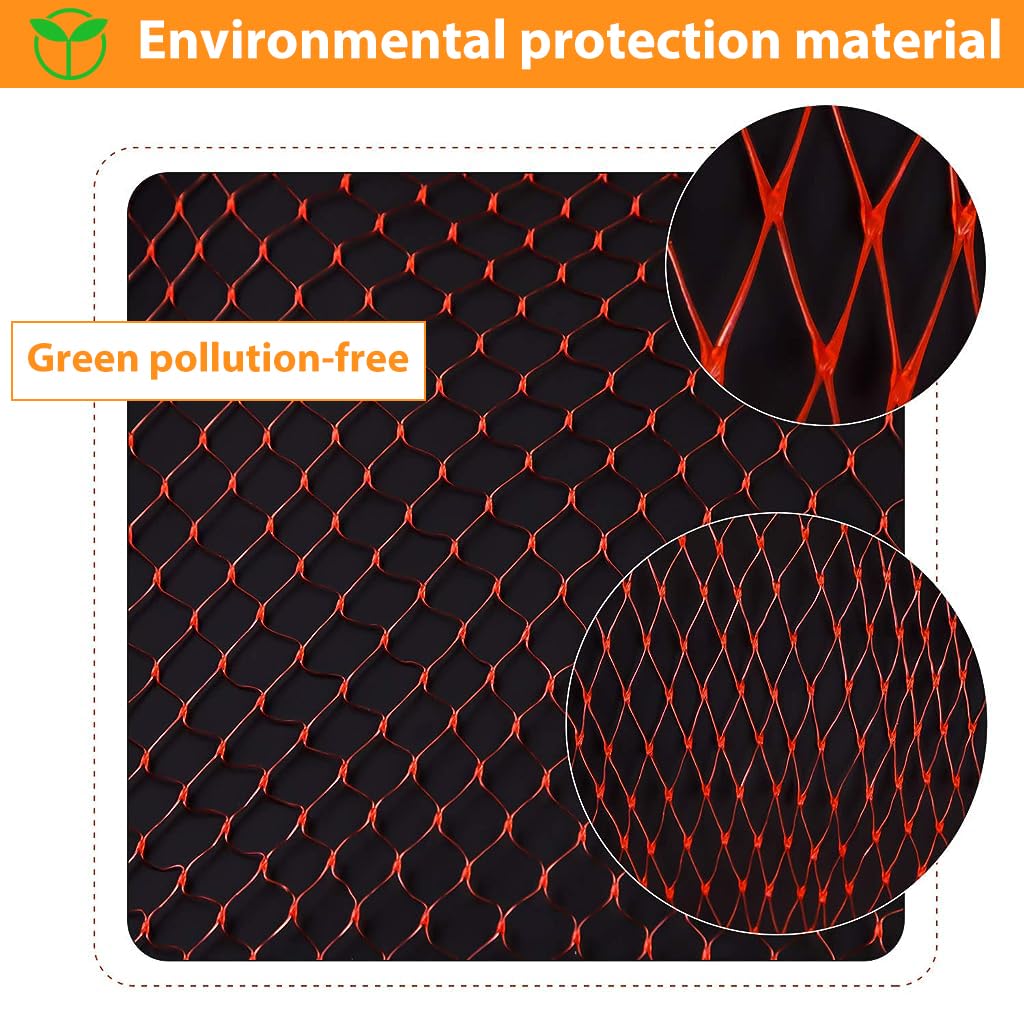 HASTHIP 100pcs 40cm Packing Net for Watermelon, Fruit, Vegetables, Toys, Seafood, Multipurpose Reusable Melon Mesh for Trellis Vertical Garden Growing