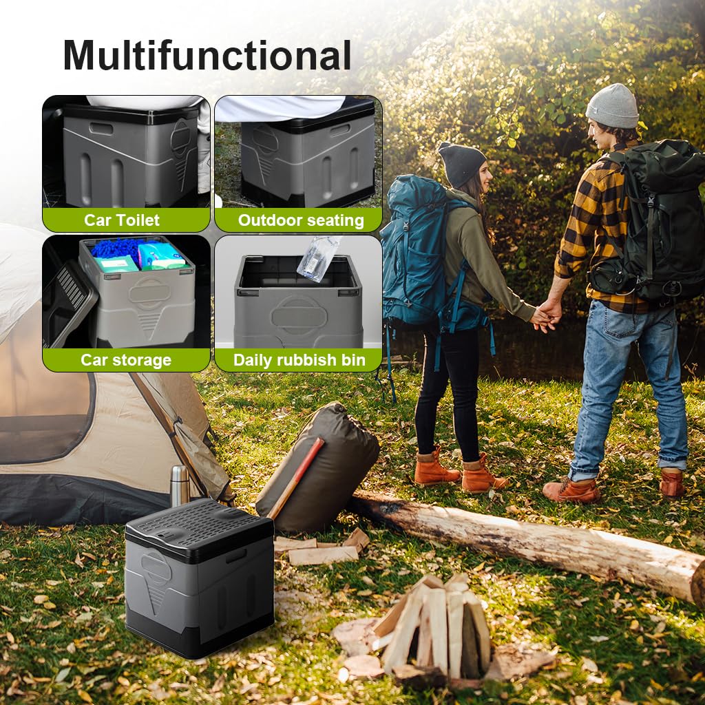 Proberos 750 ML Emergency Urinal Bucket Portable Foldable Urinal Male Female Reusable Mobile Toilet Potty Pee Urine Bottle for Kids Adult Camping Car Travel