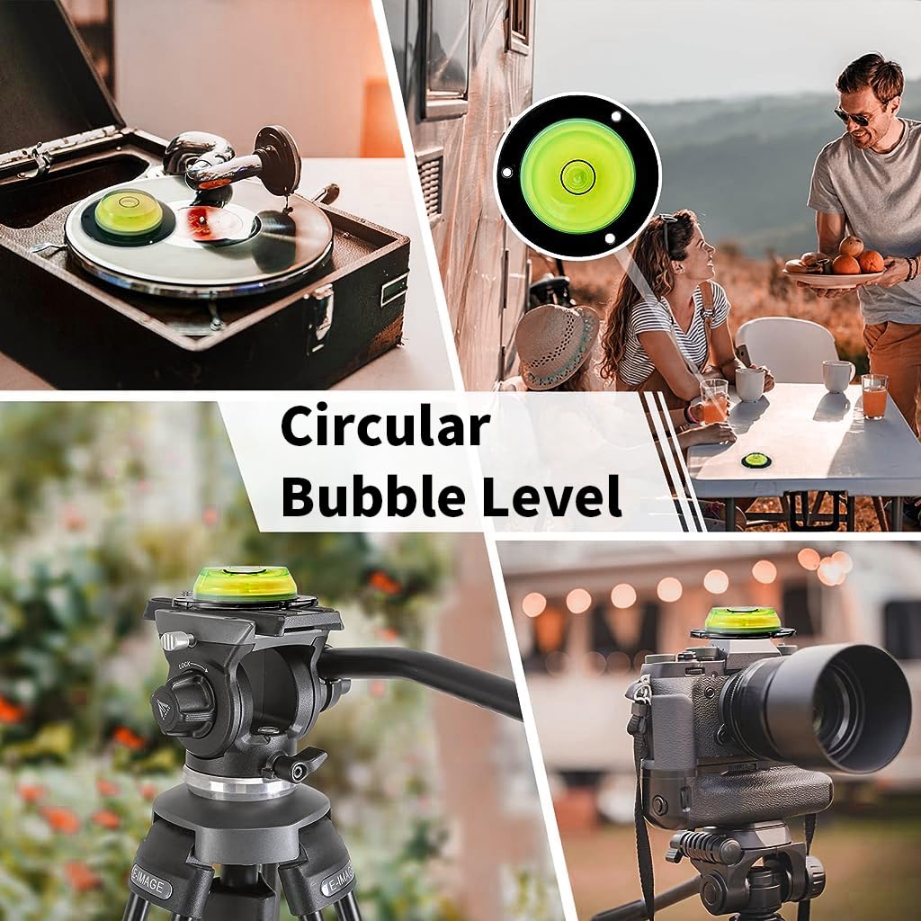 Serplex 4-In-1 Portable Small Level Bubble Tool Set Magnetic Pocket Level, T Level, Hanging Line Level, Circular Level, Bubble Spirit Levels Set Precision Magnetic Horizontal Bubble Level With Box
