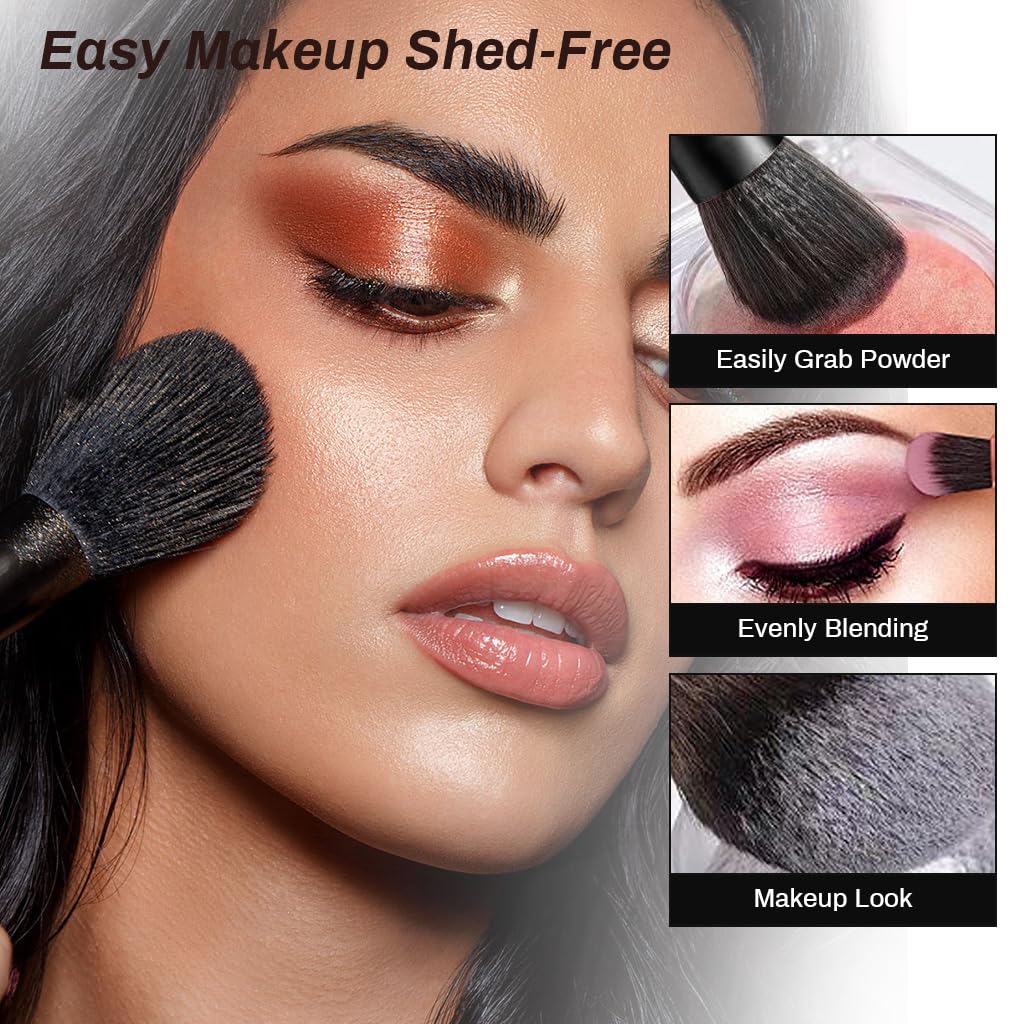 MAYCREATE Makeup Brush Set 18pcs Premium Synthetic Makeup Brushes Set Makeup Tools Full Set Makeup Brush for Beginners Makeup Artists Makeup Brush Set