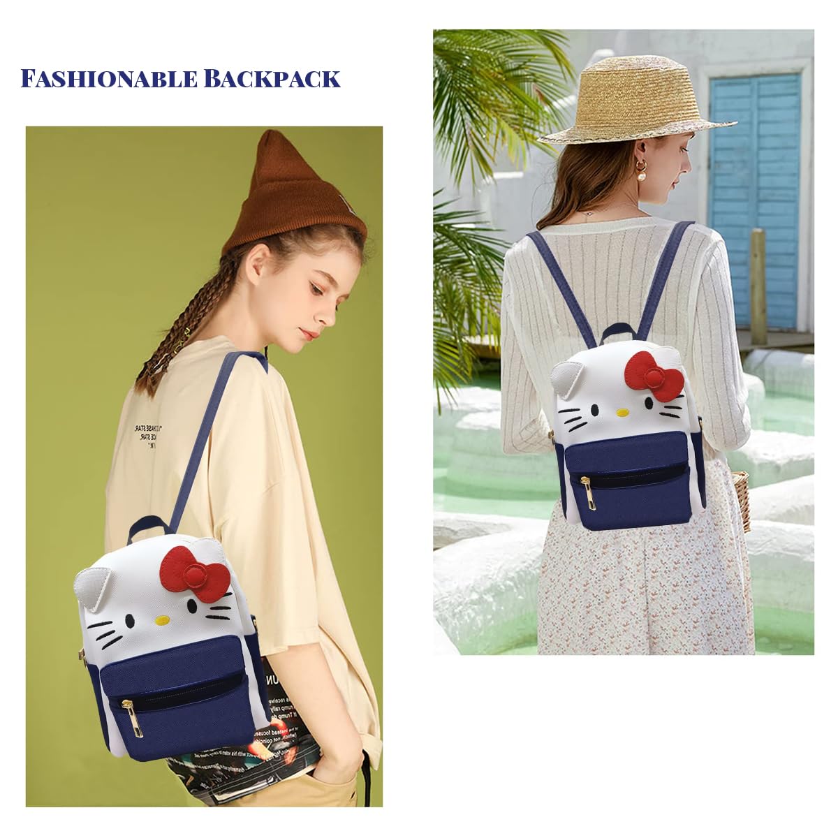 PALAY Sling Bags for Girls Cartoon Anime PU Cute Bag Handbag for Girls, Stylish Latest Cosplay Shoulder Bag Backpack for Girls with Detachable Shoulder Strap, Birthday Christmas Gift for Girls, Blue