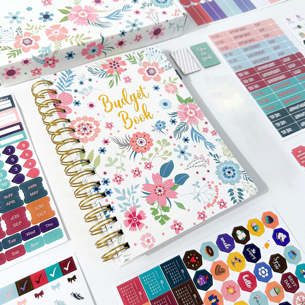 HASTHIP 2023 Planner Diary, Journal Diary, Weekly & Monthly Academic Planner with 8 Sheet Stickers and 2 Bookmarks, Time Management Schedule Notebook, Self-evaluation, Inspirational Quotes
