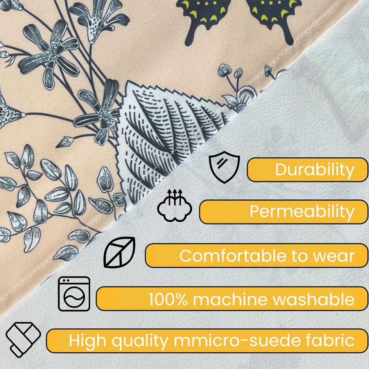 MAYCREATE Adult Bib Scarf, Dignified Alternative to Adult Bibs for Reusable Elderly Adults Senior Citizens Washable Dining Adjustable Snap Closure Baberos Para Adultos, Style A