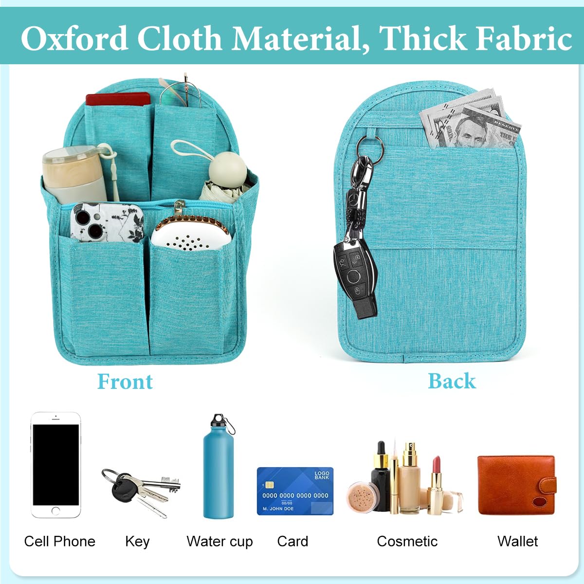 PALAY Folding Backpack Insert Organizer Travel Open Organizer Multi Compartment Bag Inside Shower Caddy Toiletries Organizer Divider Insert Organizer for for Gym Bag, Rucksack, Luggage