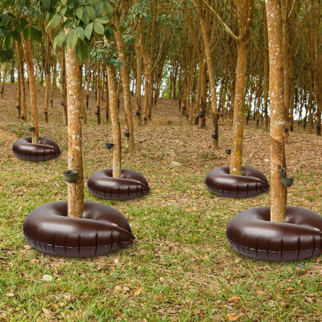 HASTHIP 10 Gallon Tree Watering Ring Bag 23.7 inch Diameter PVC Tree Watering Ring Bag Reuseable Watering Bag Slow Irrigation Bag for Root Hydration