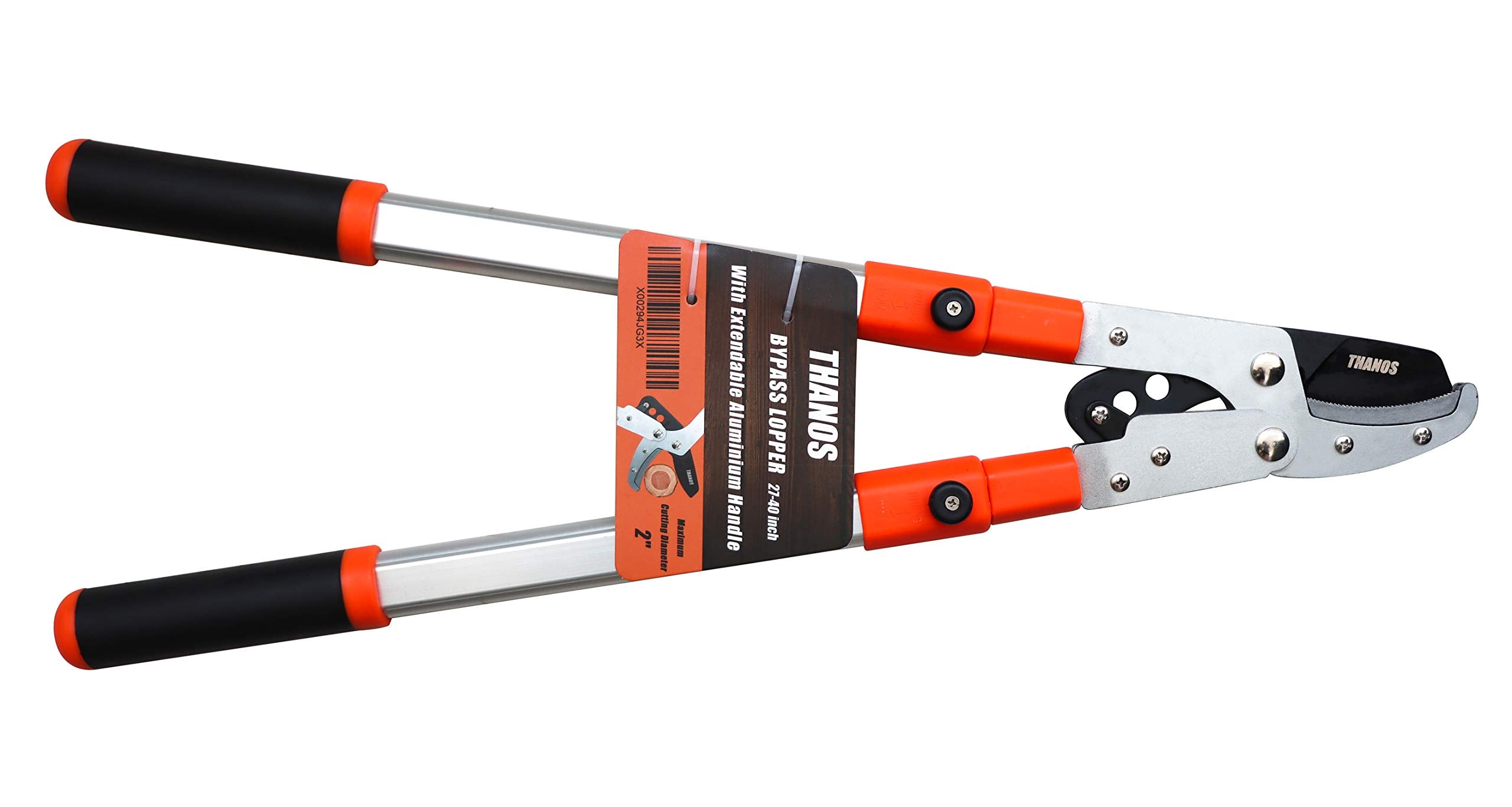 HASTHIP Branch Cutter for Tree with 28-40'' Telescopic Handle and Compound Action, Professional Heavy Duty Bypass Lopper, SK5 Steel Blade Tree Trimmer, 2 inch Clean Cut Capacity