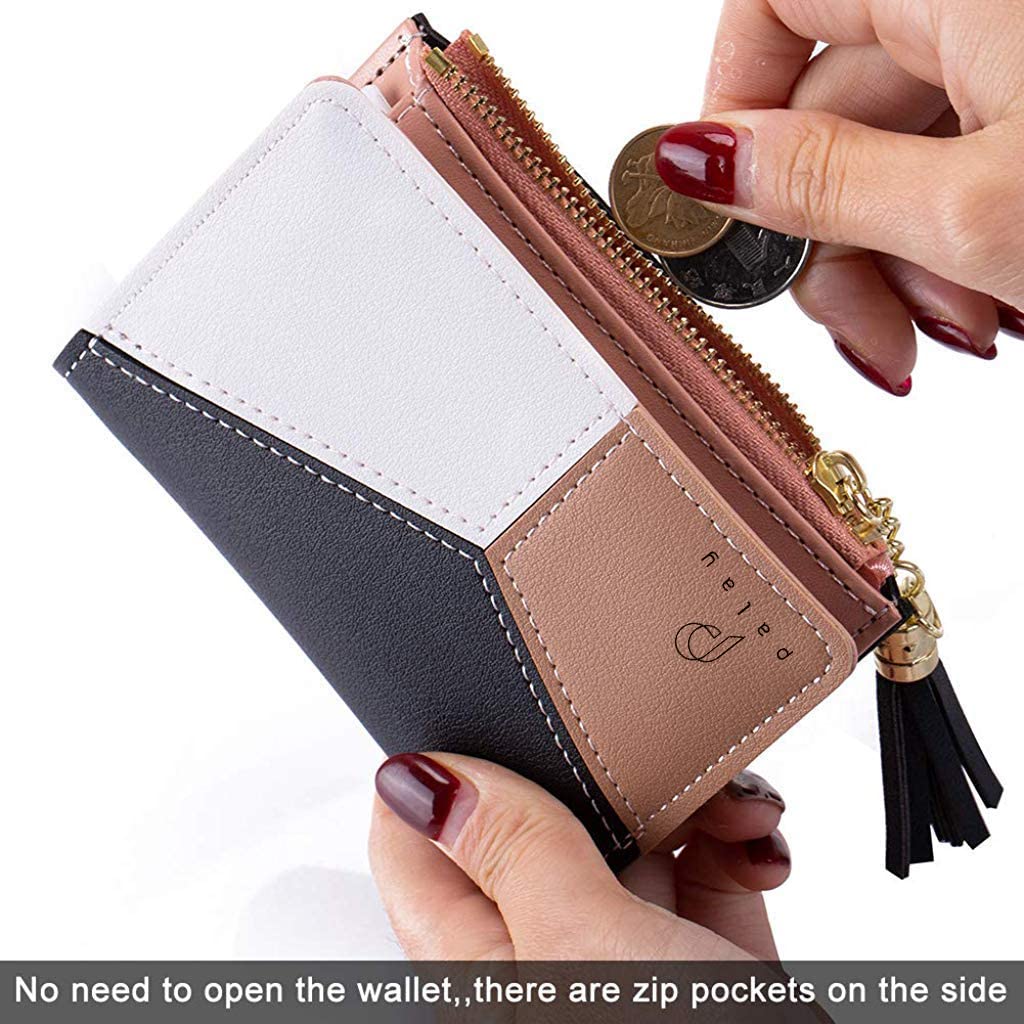 SANNIDHI Small Women's Wallet -PU Leather Multi Wallets | Credit Card Holder | Coin Purse Zipper -Small Secure Card Case/Gift wallet for women and girls