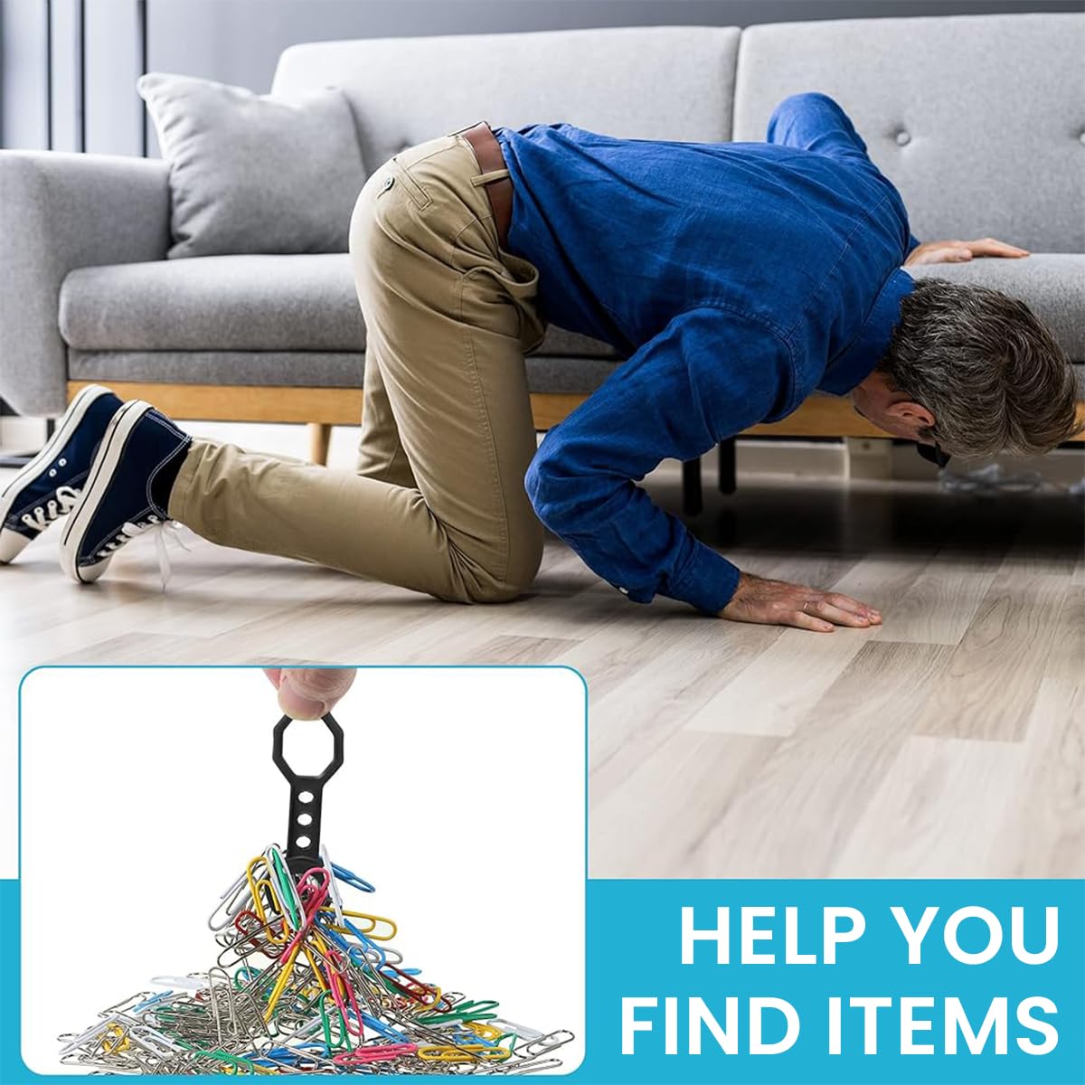 Serplex Portable Metal Detector Stud Ball Magnetic Stud Finder with 34 Pounds of Pull Magnetic Power, Metal Stud Finder Tool for Walls Detected and Located, for 5/8