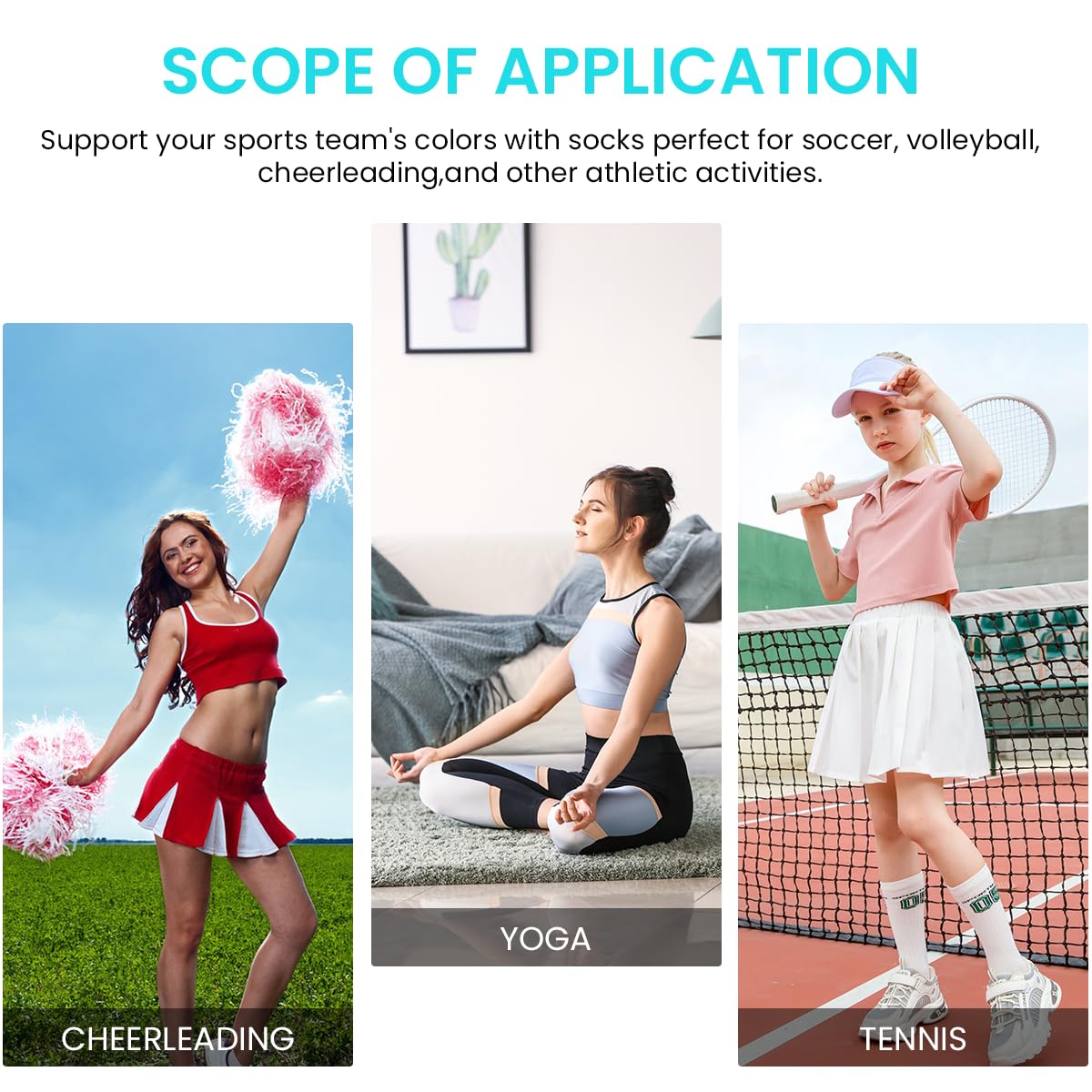 Optifit Classic Football Stockings, Knee Length Stockings, Football Socks, Soccer Socks, Sports Socks, Football Stockings for Men & Women (3 Pairs)