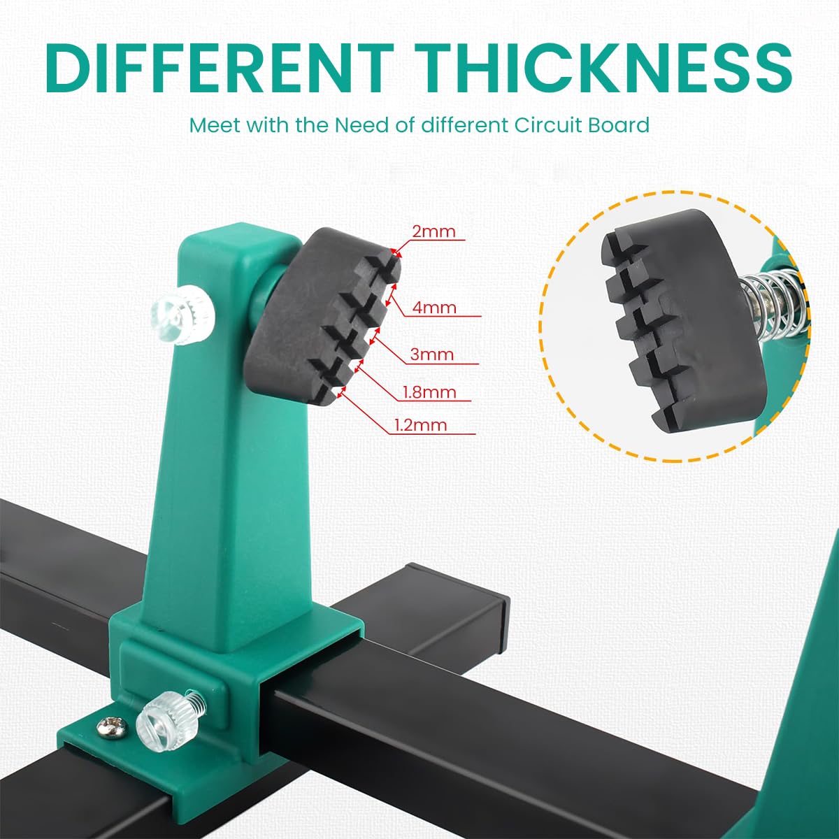 Serplex Adjustable PCB Holder Soldering Station Clamp for Circuit Board Intergrated Soldering Iron Pen Holder Design Soldering Station Clamp for Motherboard, PCB Frame