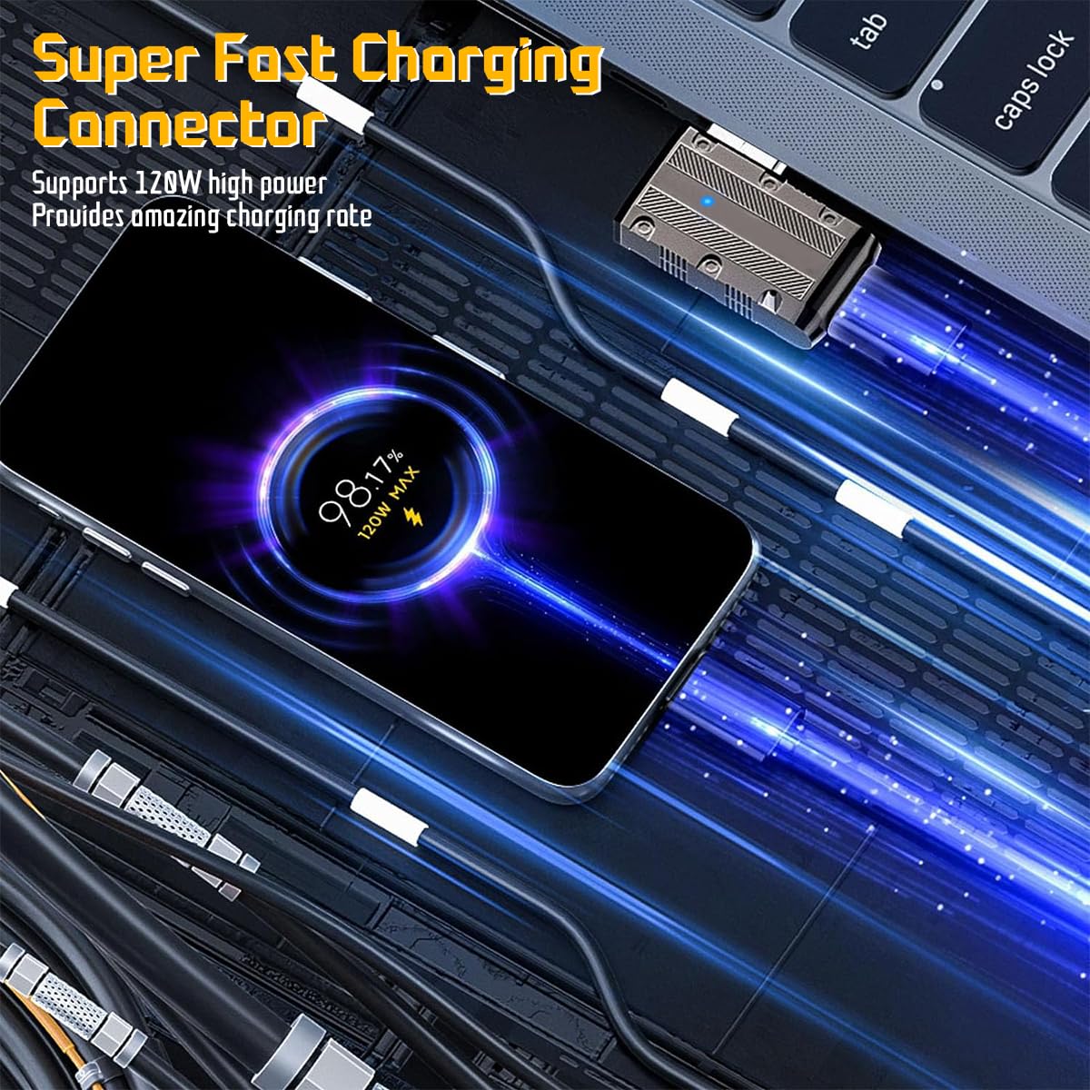 Verilux USB C to USB OTG Adapter USB A Male to USB C Female USB 3.1 Adapter Support 120W Fast Charing & 10Gbps Data Transmission Type C Charging Adapter for Phone, Tablet, PC, Laptop