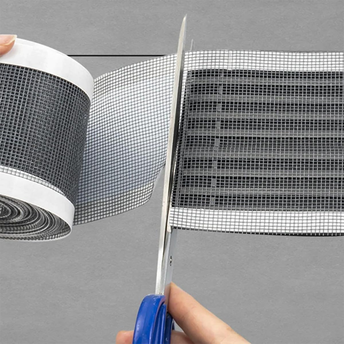 HASTHIP 1 Roll Kitchen Sink Strainer Disposable Hair Catcher Shower Drain Mesh Stickers, Cuttable PVC Mesh, DIY Shower Drain Cover Hair Catcher for Any Length, 13 Foot Hair Stopper 4.72 Inch Width