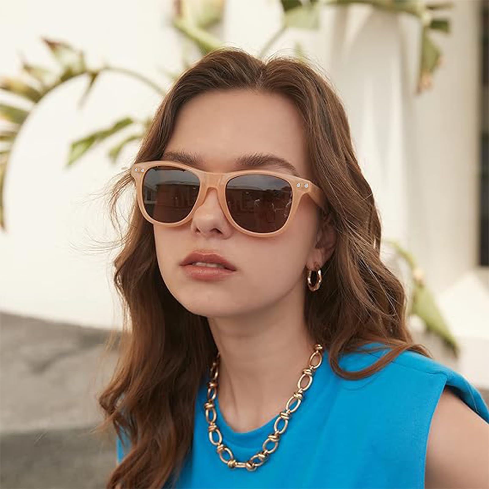 PALAY Women Sunglasses, Fashion UV Protective Sunglasses for Men and Women with Travel Storage Case Stylish Polarized Sunglasses at Driving, Beach Resort, Travel