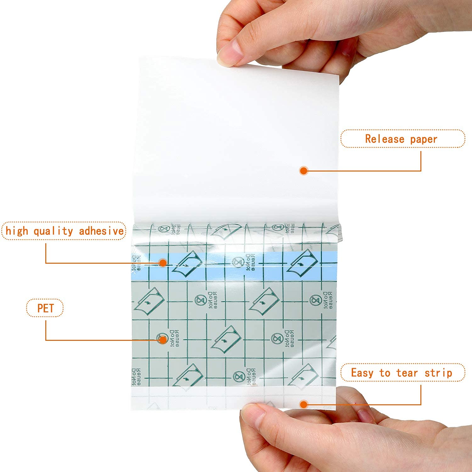 HANNEA Transparent Stretch Adhesive Bandage Waterproof Bandage Clear Adhesive Bandages Dressing Tape for Tattoos & Second Skin Healing Protection Supplies (2.7inch × 393inch) (7cm×10m)
