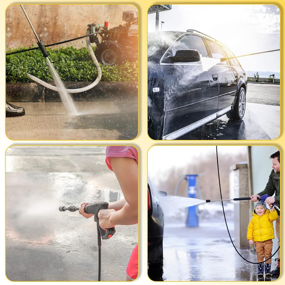 Serplex 19.6ft Water Hose for Pressure Washer High Pressure PE Wate Hose Compatible with K Series Washers Domestic for K2, K3, K4, K5, K7